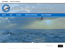 Tablet Screenshot of galvestonnaturetourism.org